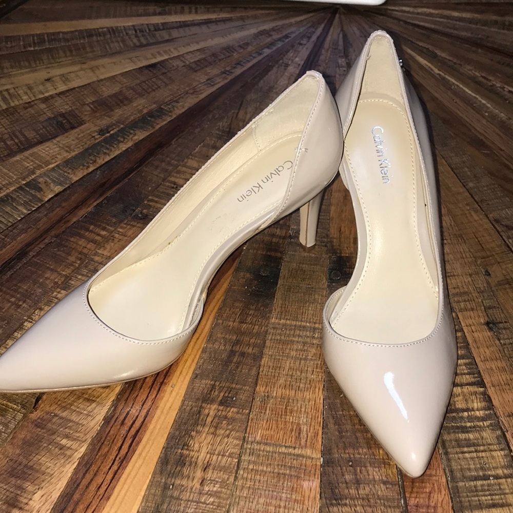Calvin Klein patent leather heels